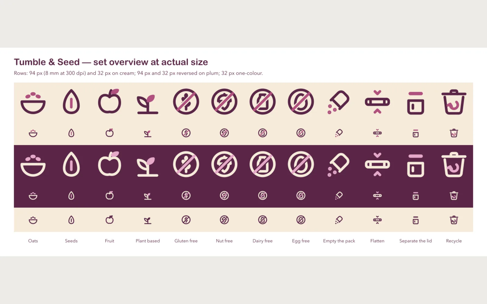 Fleuron: Overview sheet (PNG, actual pixel sizes)